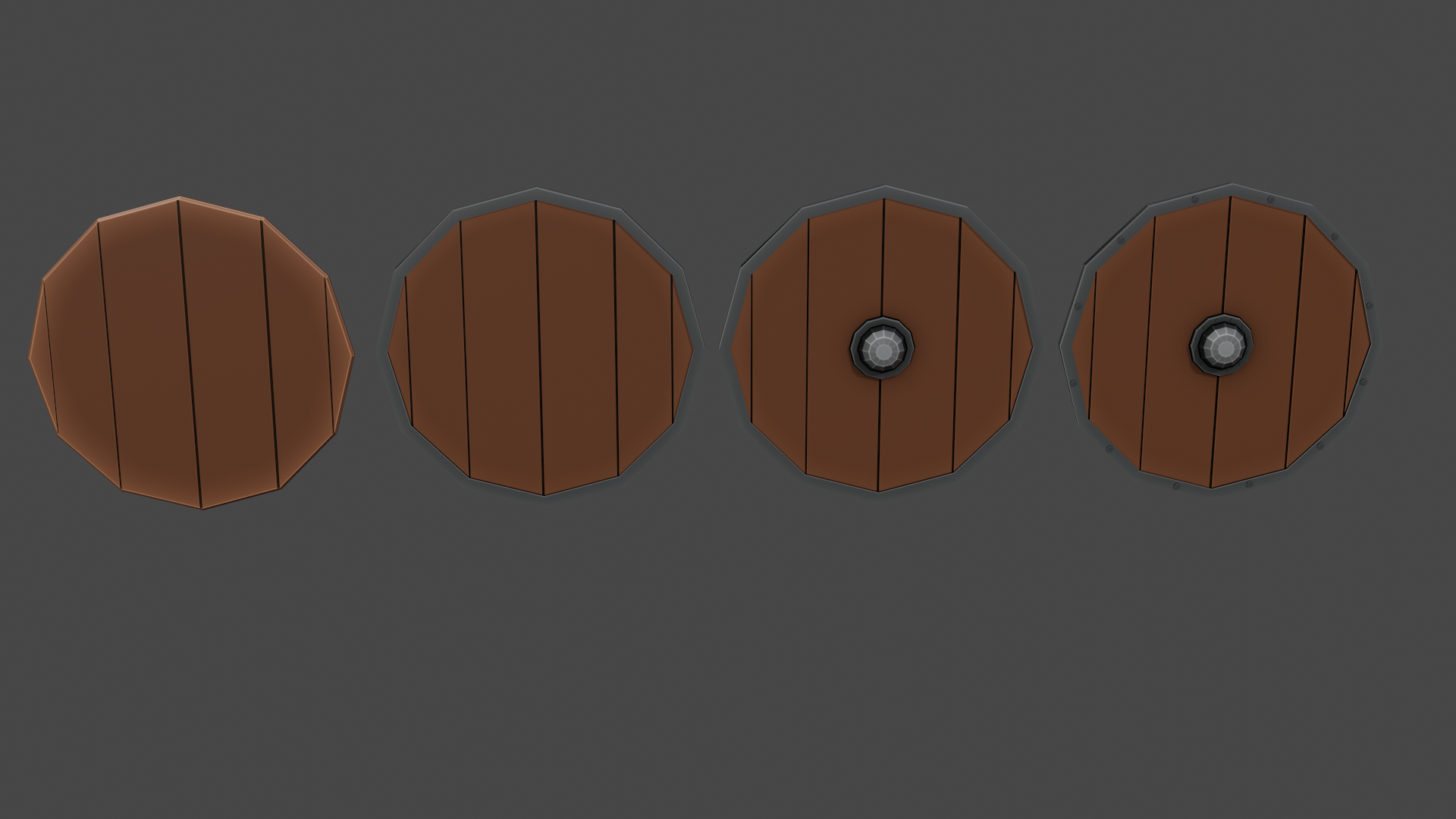 Low Poly Medieval Shields preview image 1